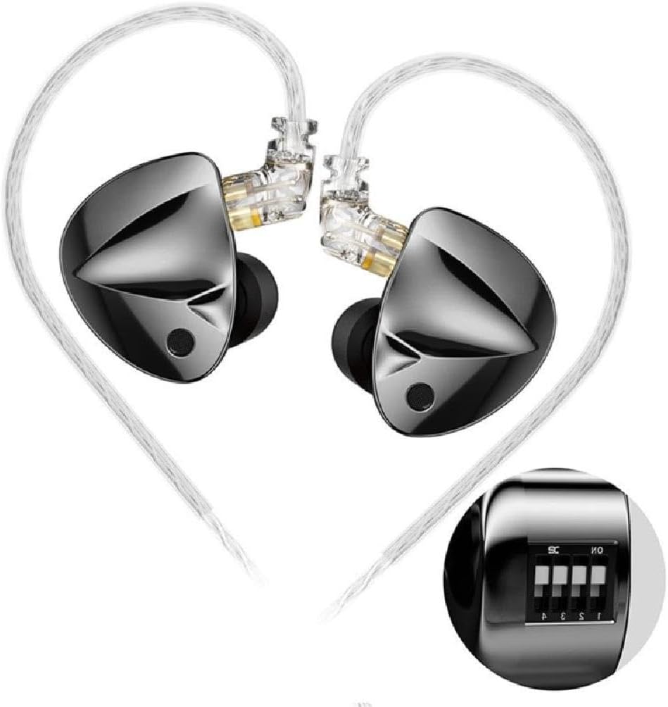 Fone intra-auricular metálico KZ D-Fi com driver dinâmico de ímã duplo
